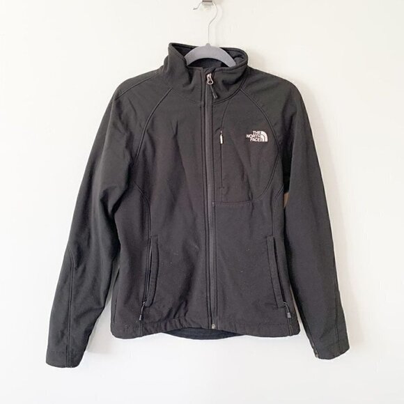 The North Face Apex black long sleeve full zip mock collar medium weight jacket - Picture 1 of 9